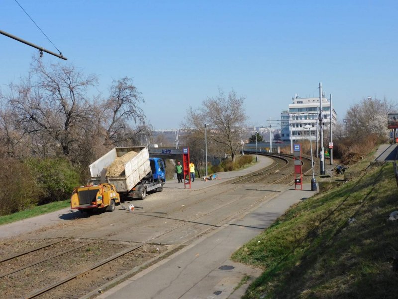 rekonstrukce tramvajové estakády Ohrada - Palmovka